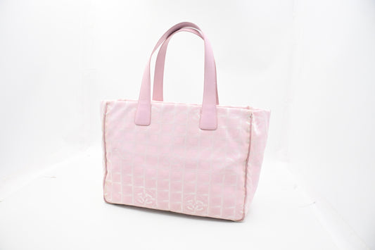 Chanel New Travel Line Tote in Pink Canvas