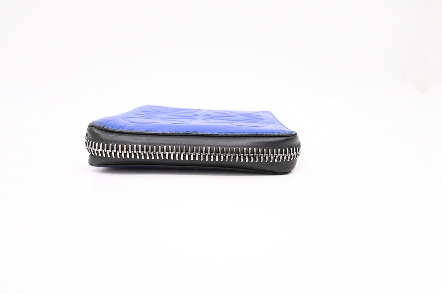Loewe Anagram Wallet in Blue Leather