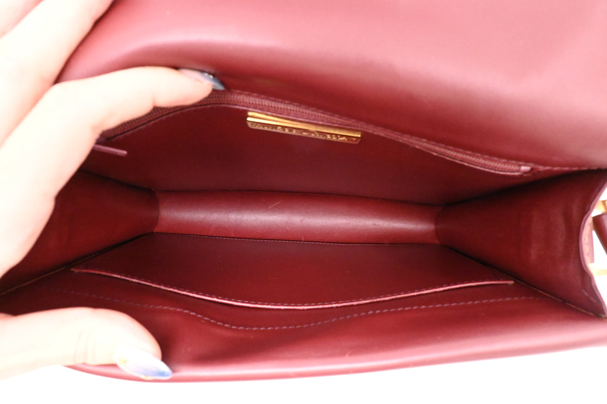 Cartier Crossbody Bag in Burgundy Leather