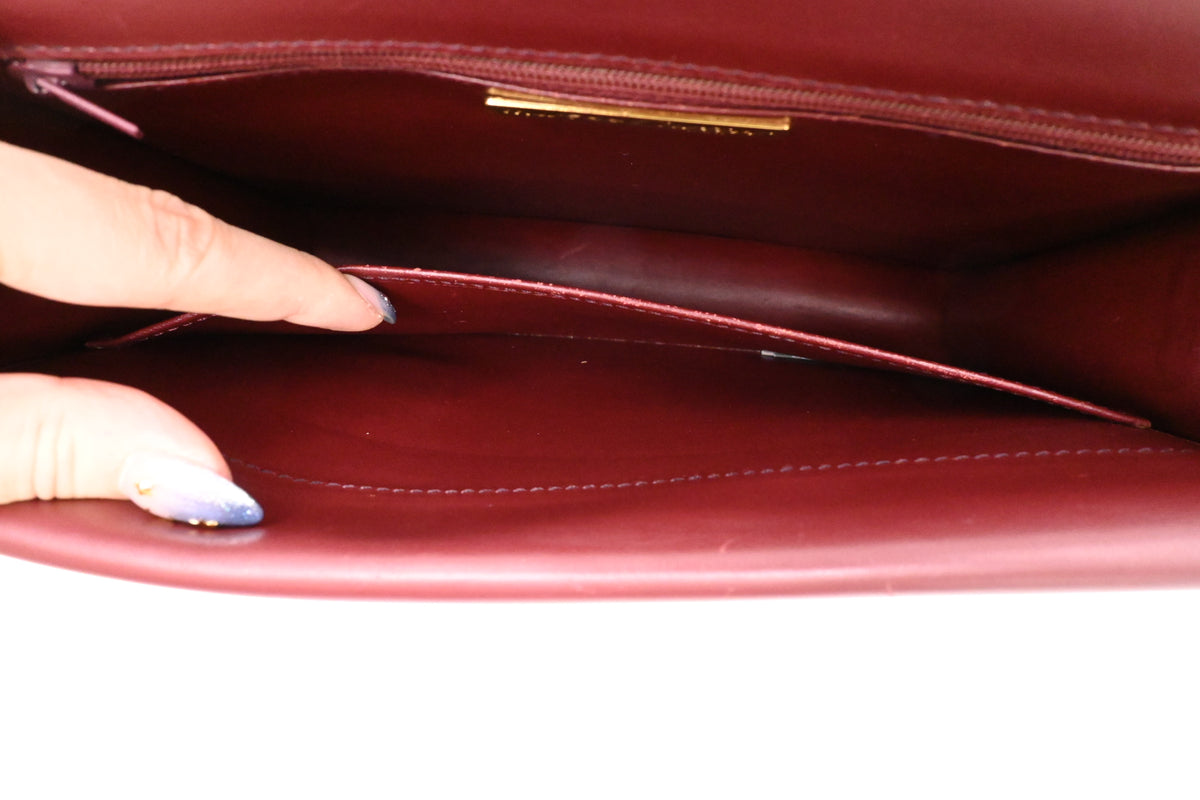 Cartier Crossbody Bag in Burgundy Leather