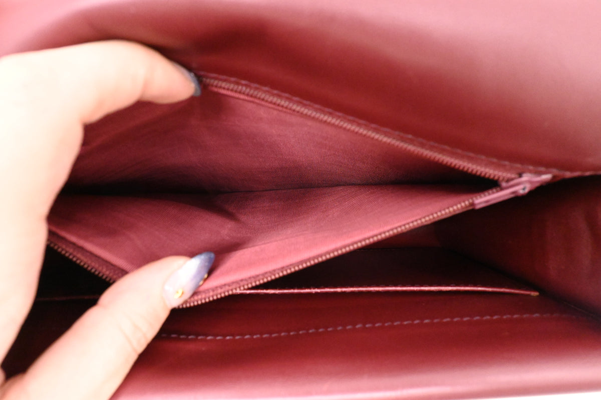 Cartier Crossbody Bag in Burgundy Leather