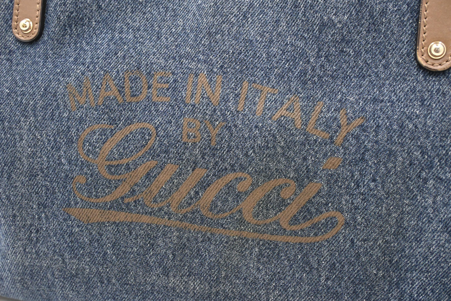 Gucci Tote in Blue Denim Canvas