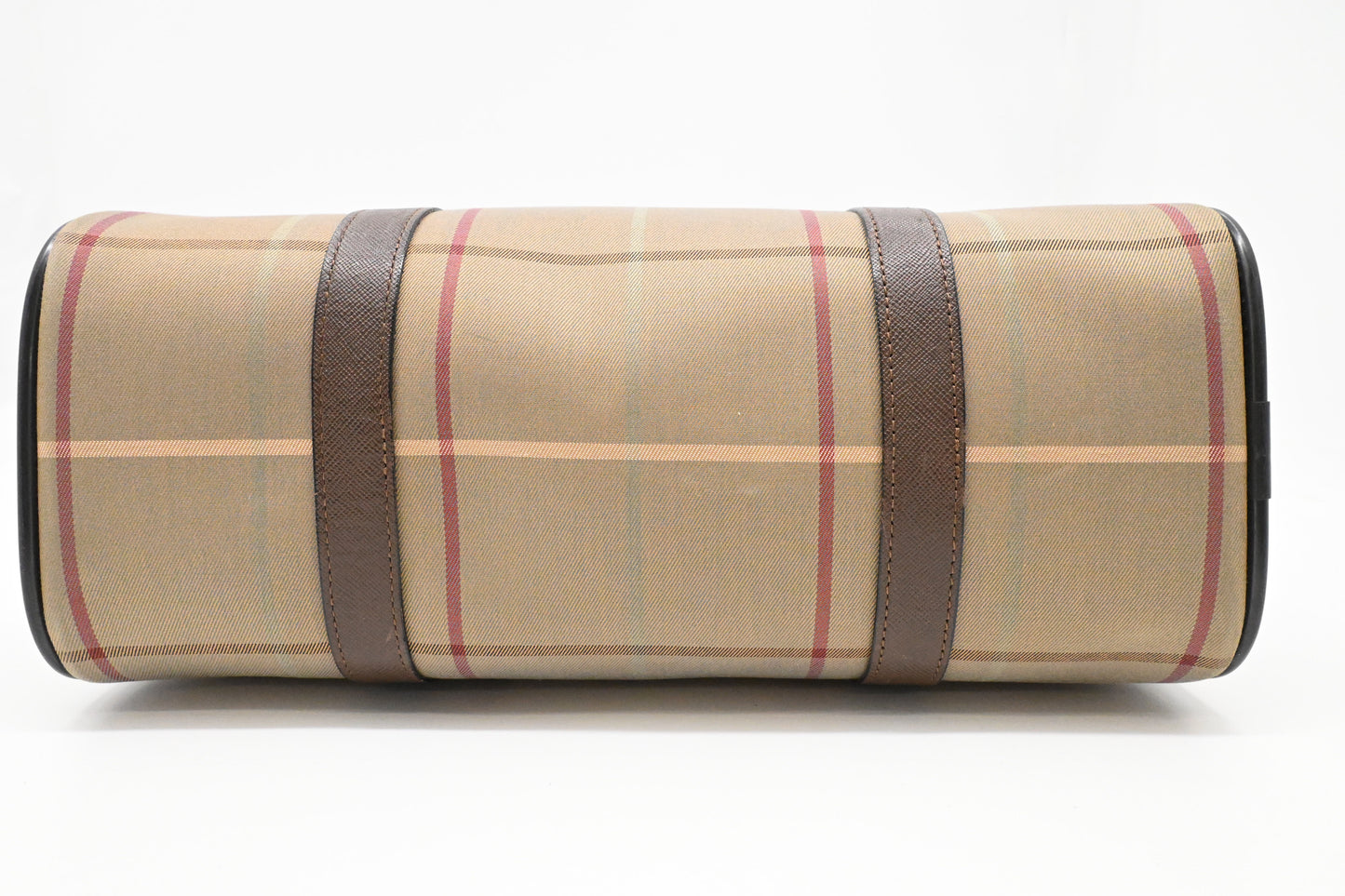 Burberry Handbag in Green Check Canvas