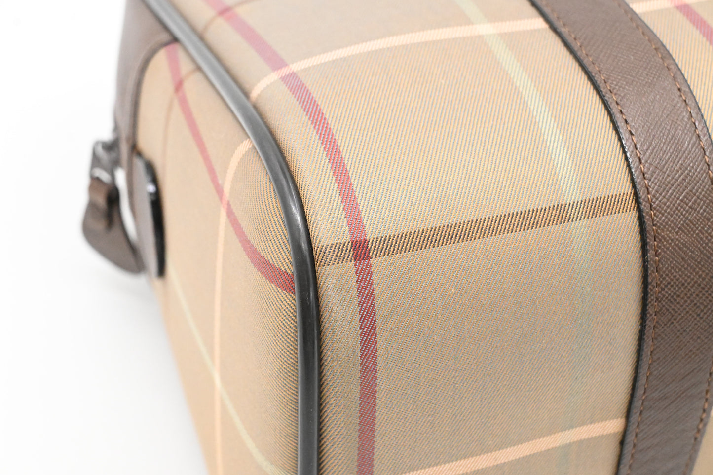Burberry Handbag in Green Check Canvas