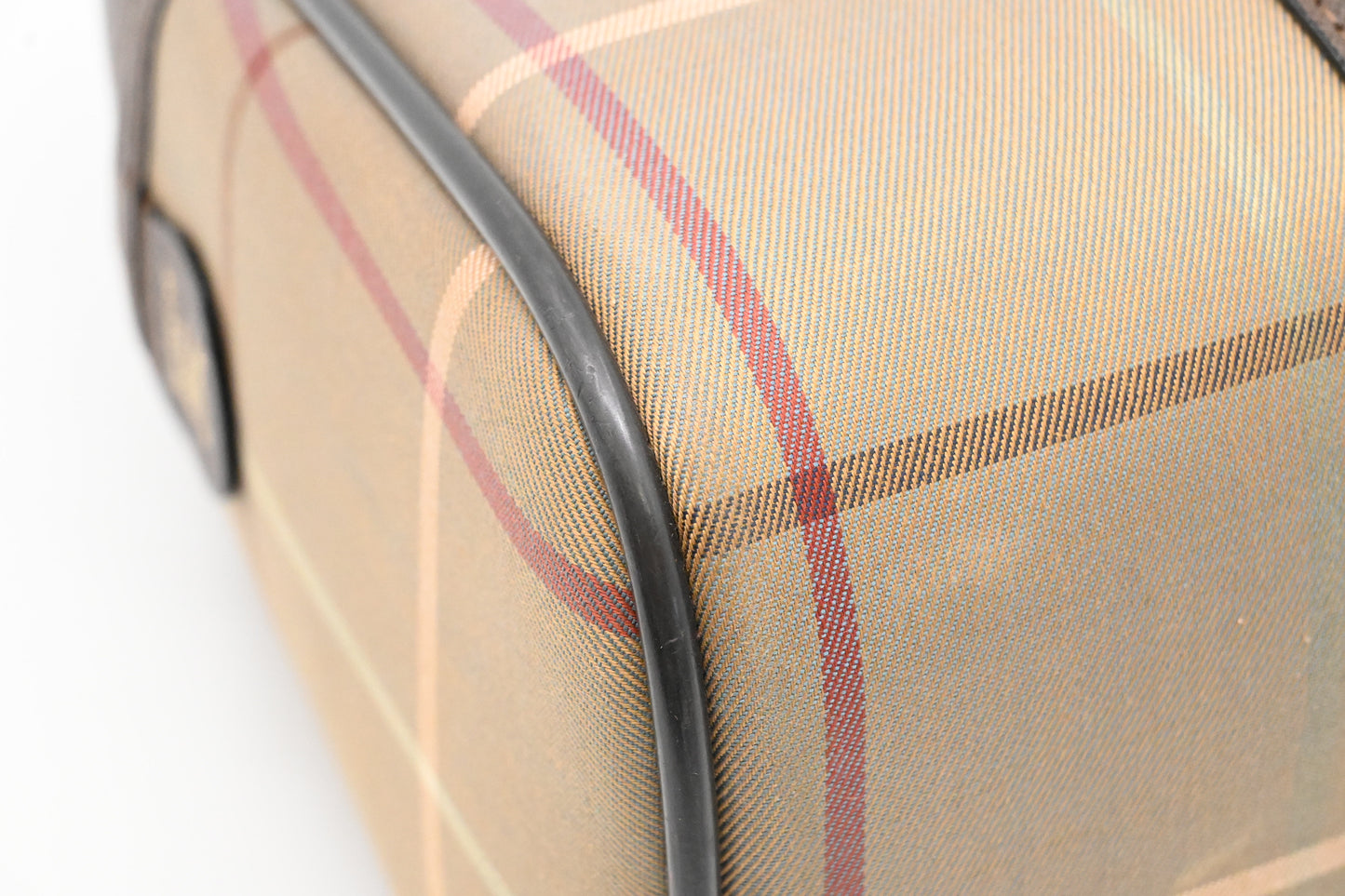 Burberry Handbag in Green Check Canvas
