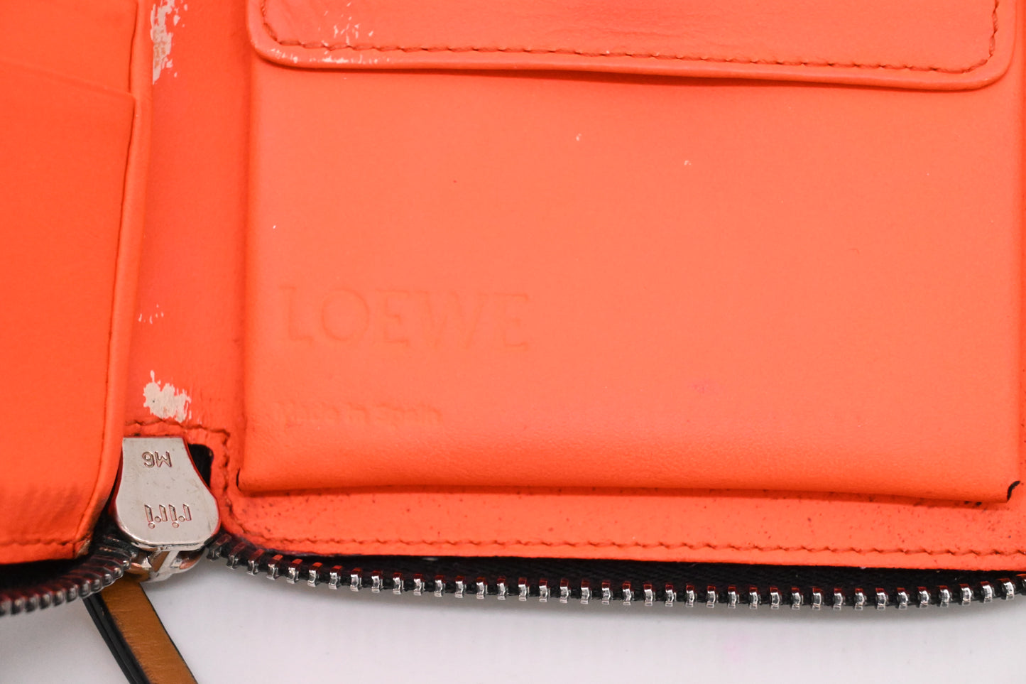 Loewe Anagram Wallet in Blue Leather