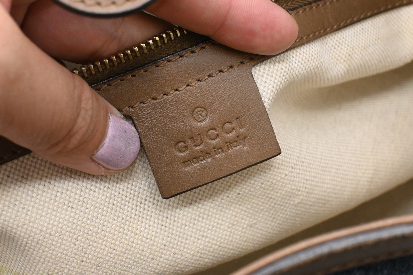 Gucci Tote in Blue Denim Canvas