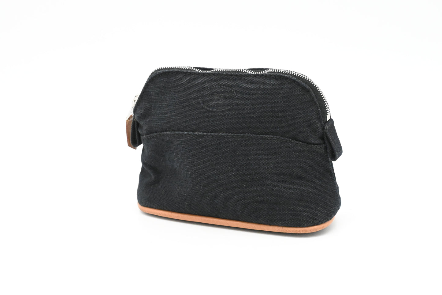 Hermes Small Bolide Pouch in Black Canvas