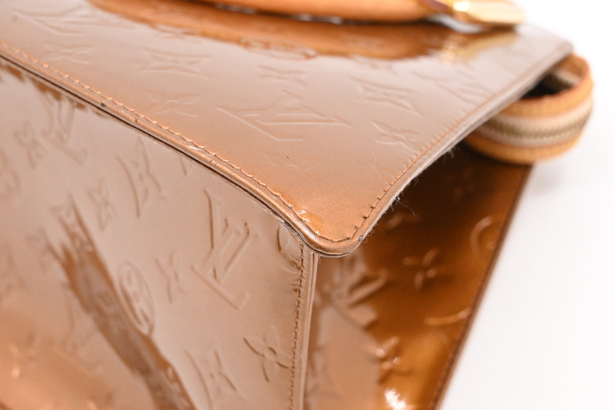Louis Vuitton Forsyth in Bronze Vernis Leather