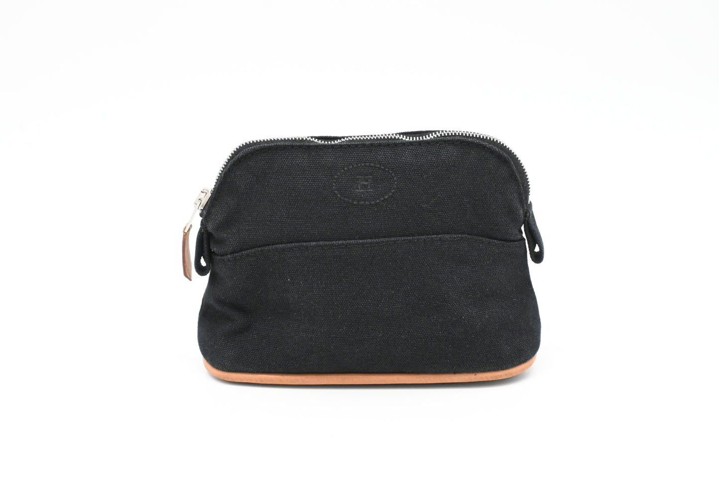 Hermes Small Bolide Pouch in Black Canvas