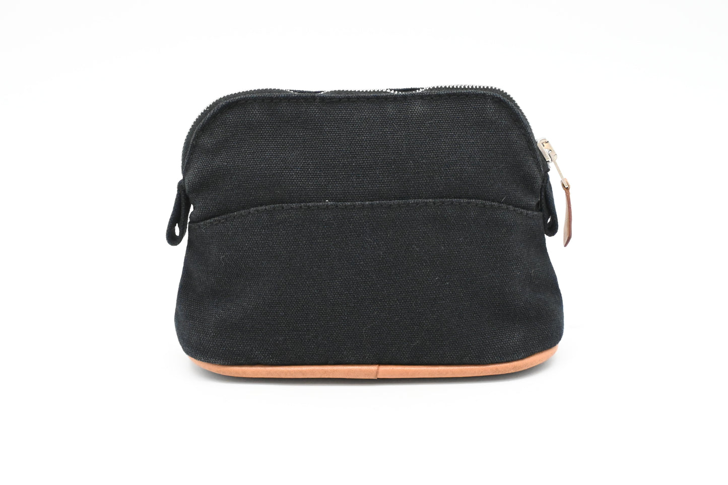 Hermes Small Bolide Pouch in Black Canvas