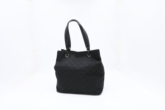 Ferragamo Tote in Black Canvas