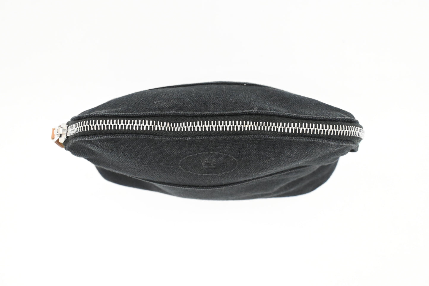 Hermes Small Bolide Pouch in Black Canvas