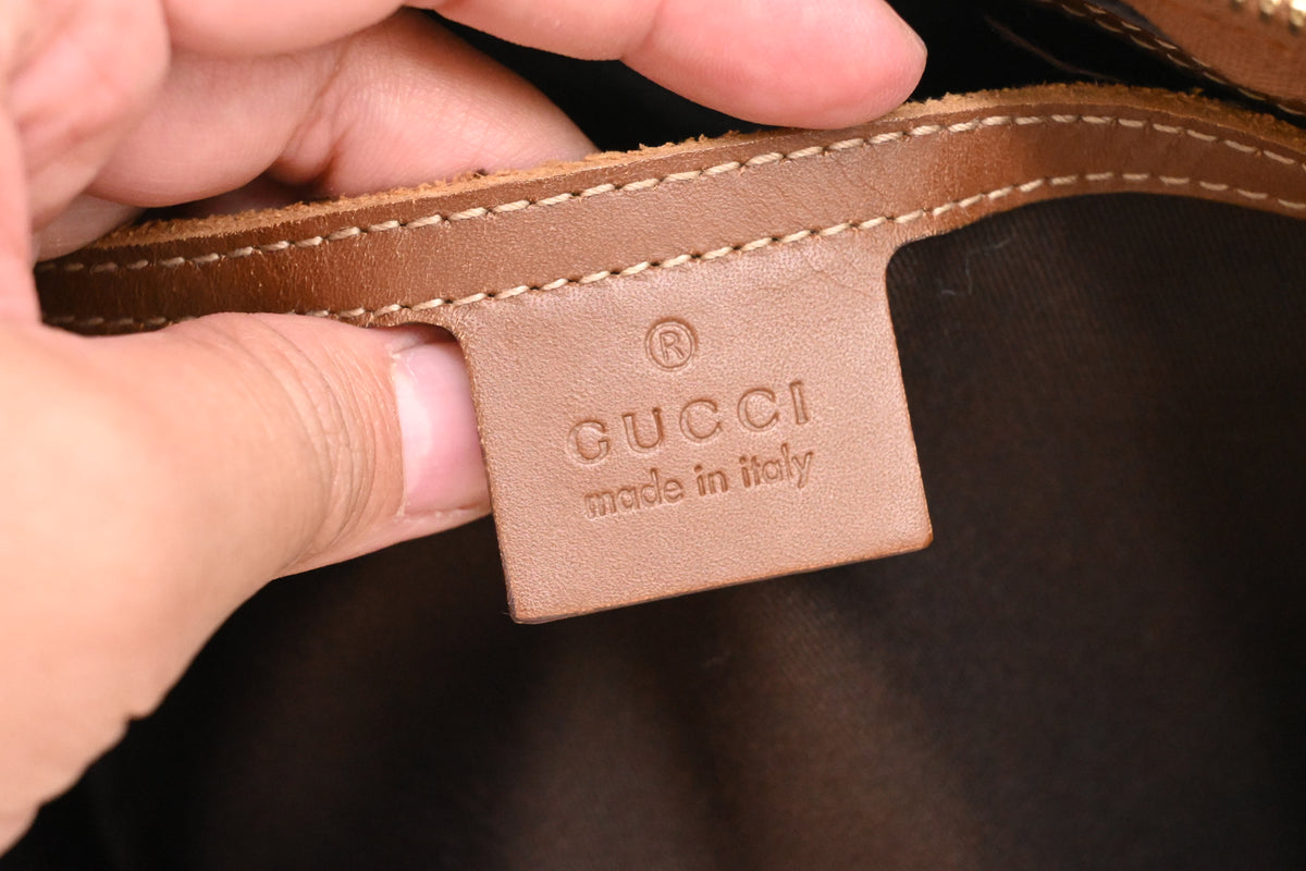 Gucci Boston Bag 35 in Ivory GG Supreme Canvas