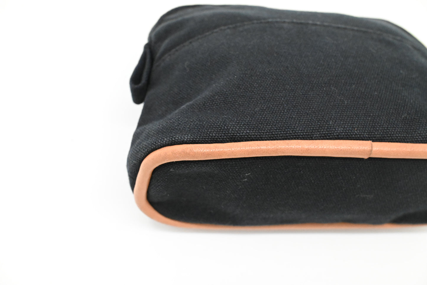 Hermes Small Bolide Pouch in Black Canvas