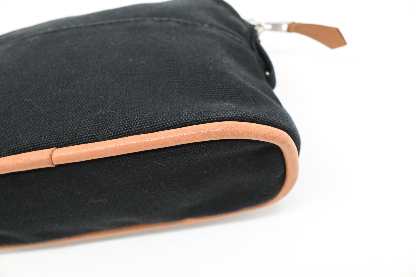 Hermes Small Bolide Pouch in Black Canvas