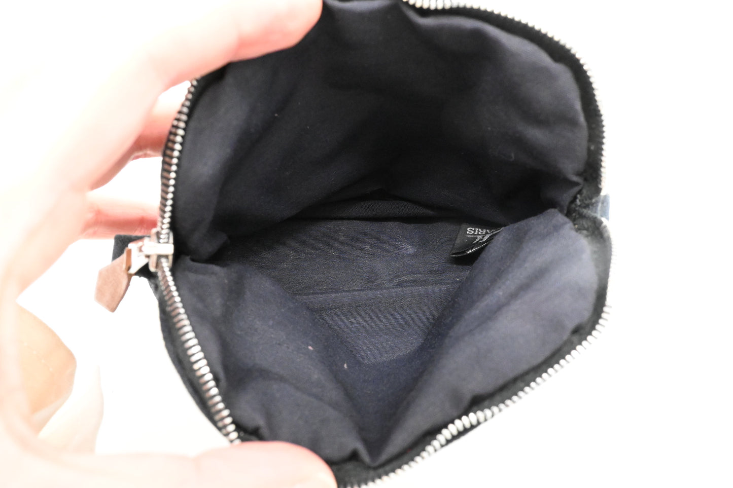 Hermes Small Bolide Pouch in Black Canvas