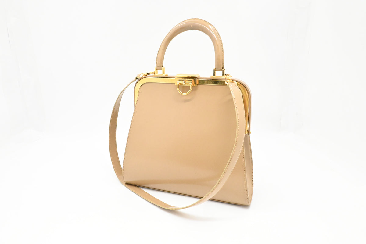 Dior 2-Way Bag in Beige Leather