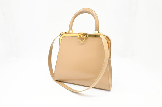 Dior 2-Way Bag in Beige Leather