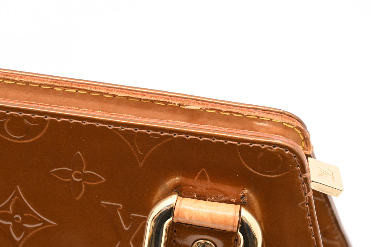 Louis Vuitton Forsyth in Bronze Vernis Leather