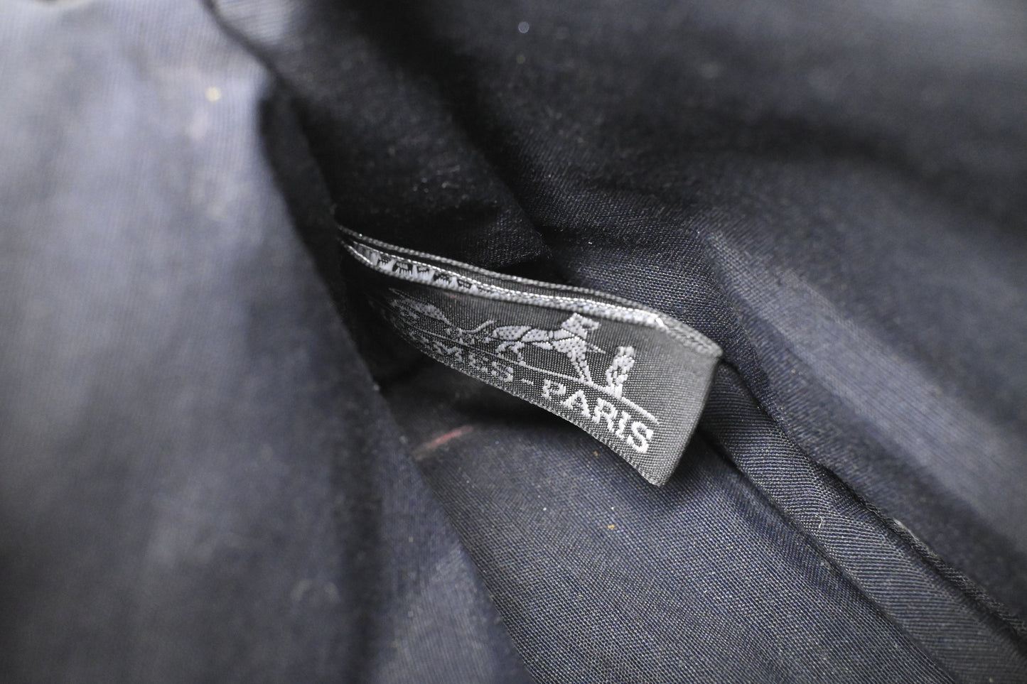 Hermes Small Bolide Pouch in Black Canvas