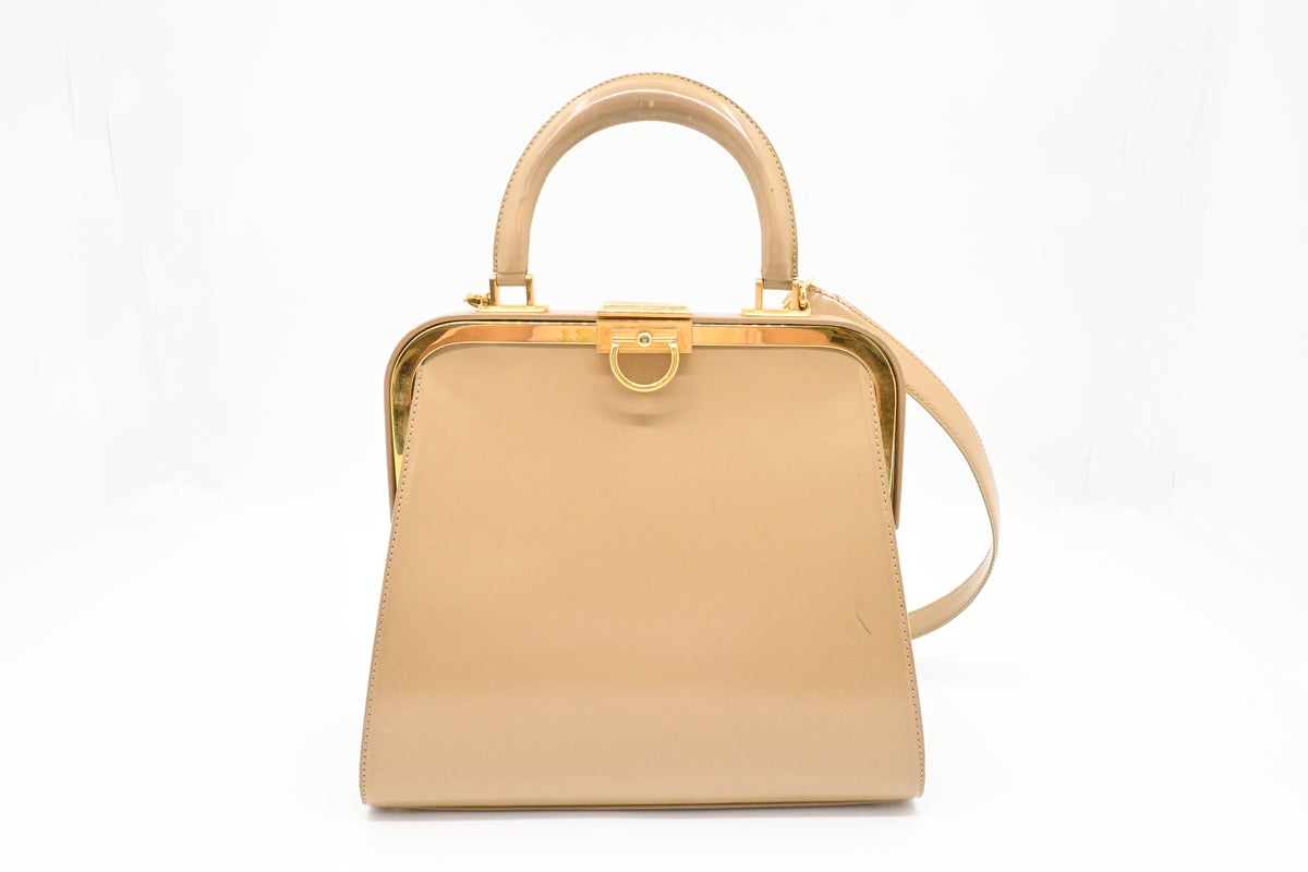 Dior 2-Way Bag in Beige Leather