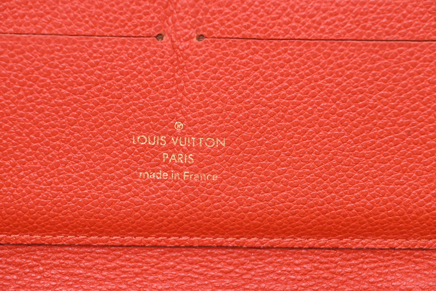 Louis Vuitton Long Wallet in Cherry Empreinte Leather