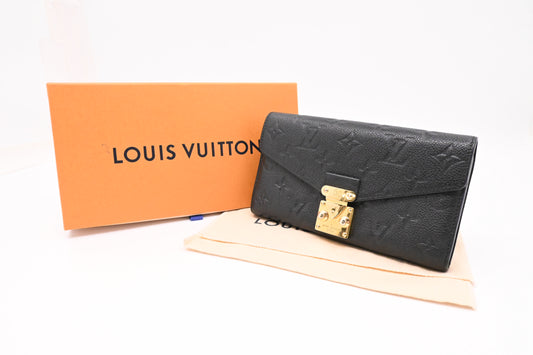 Louis Vuitton Metis Wallet in Black Empreinte Leather