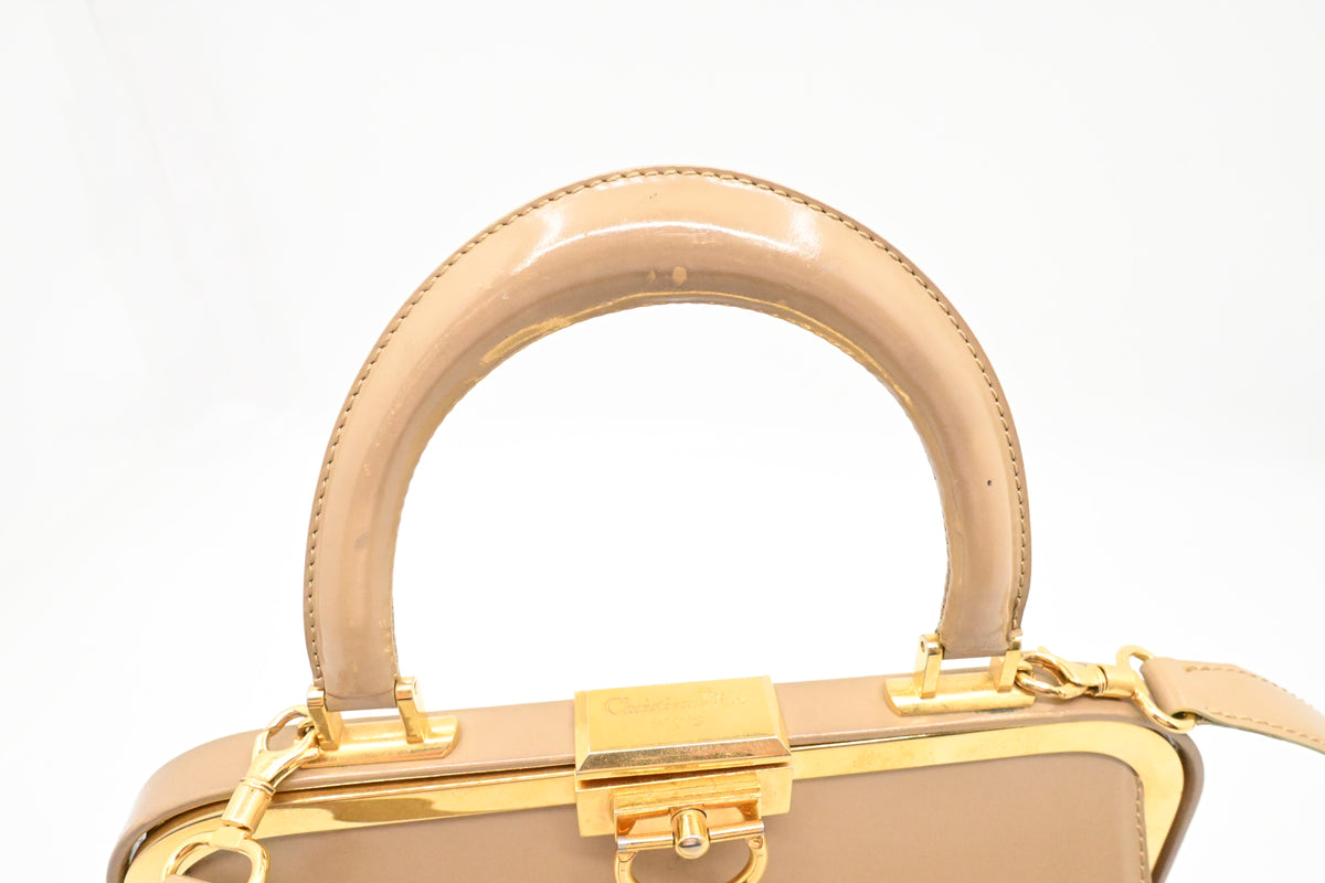 Dior 2-Way Bag in Beige Leather