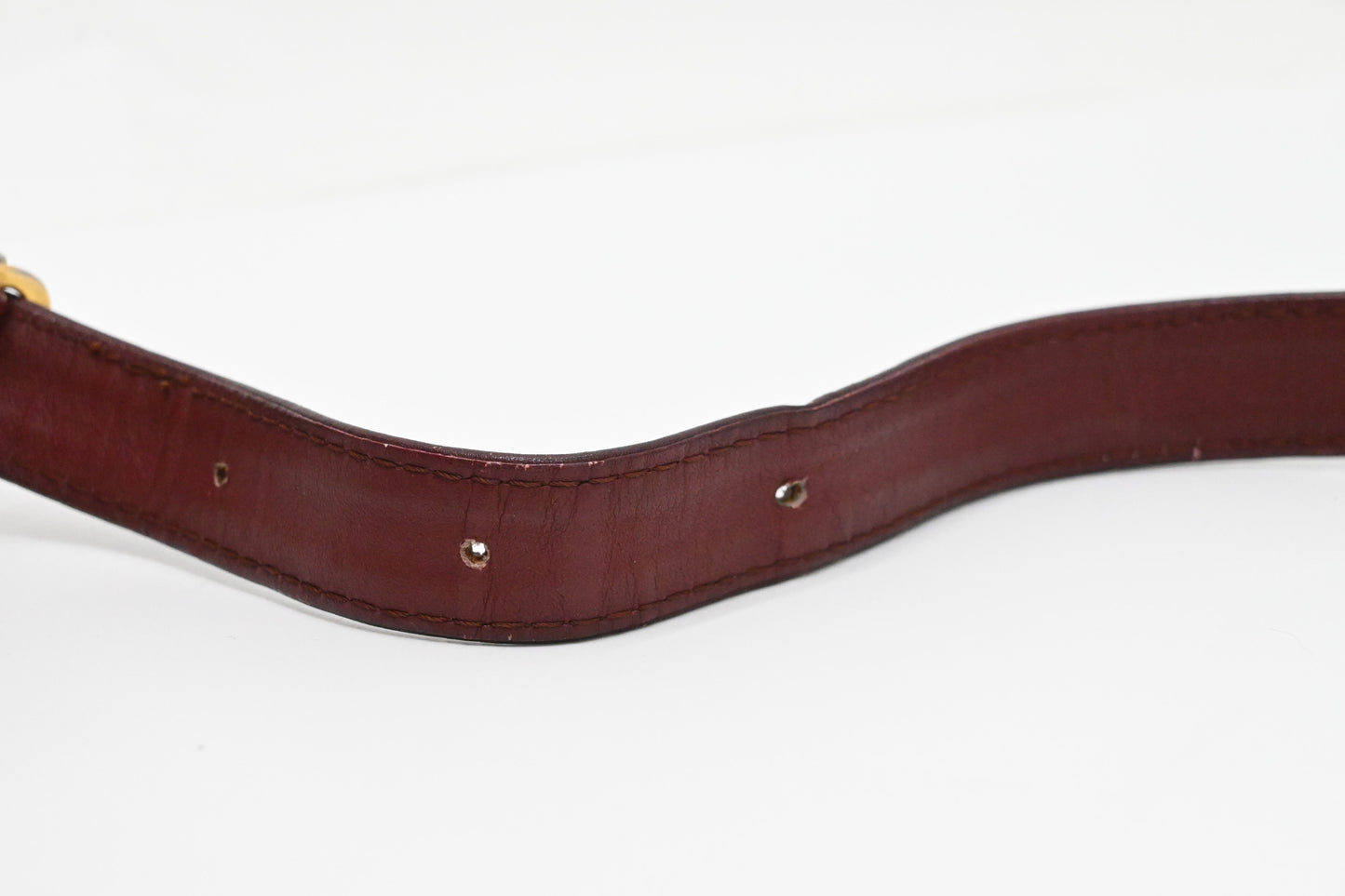 Cartier Shoulder Bag in Burgundy Suede Leather