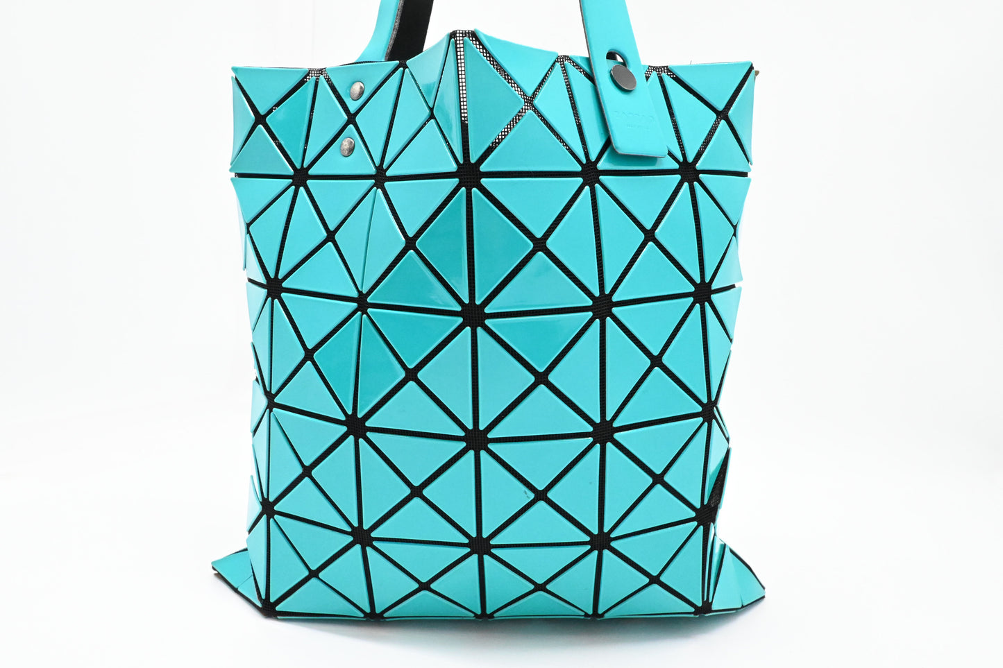 Issey Miyake Medium Bao Bao Tote Bag in Teal Vinyl