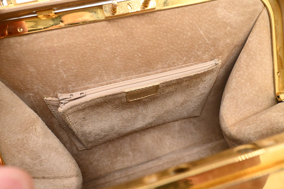 Dior 2-Way Bag in Beige Leather