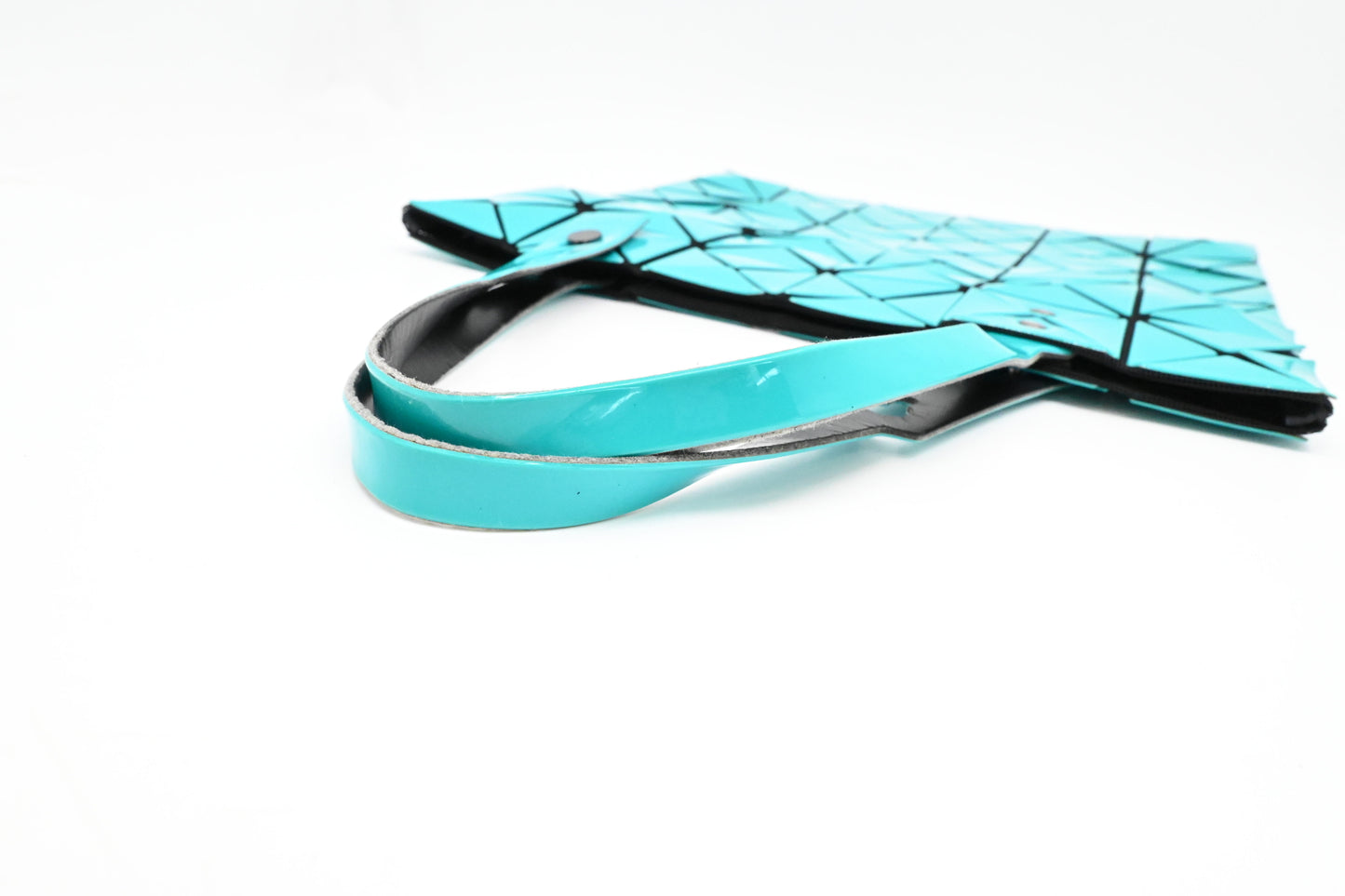 Issey Miyake Medium Bao Bao Tote Bag in Teal Vinyl