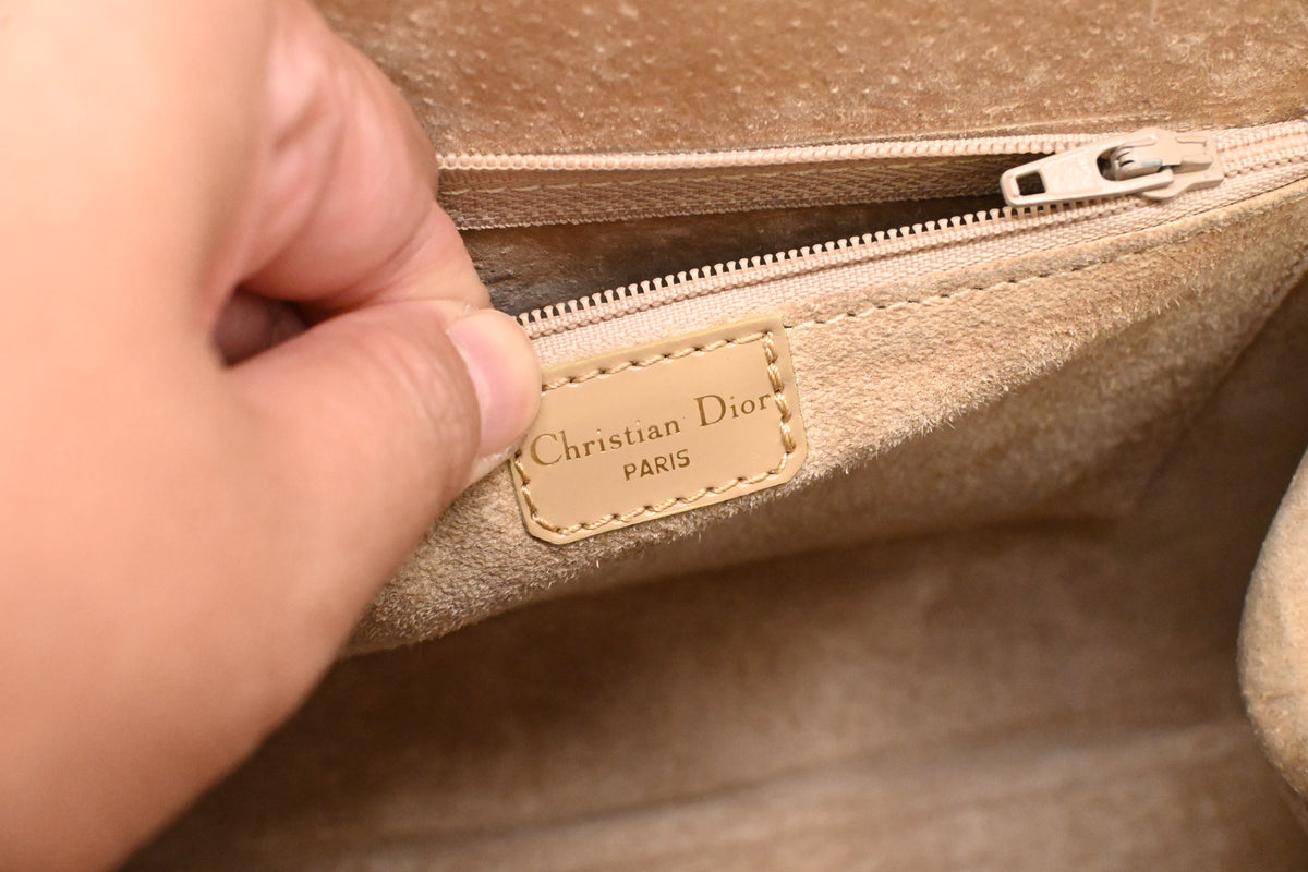 Dior 2-Way Bag in Beige Leather