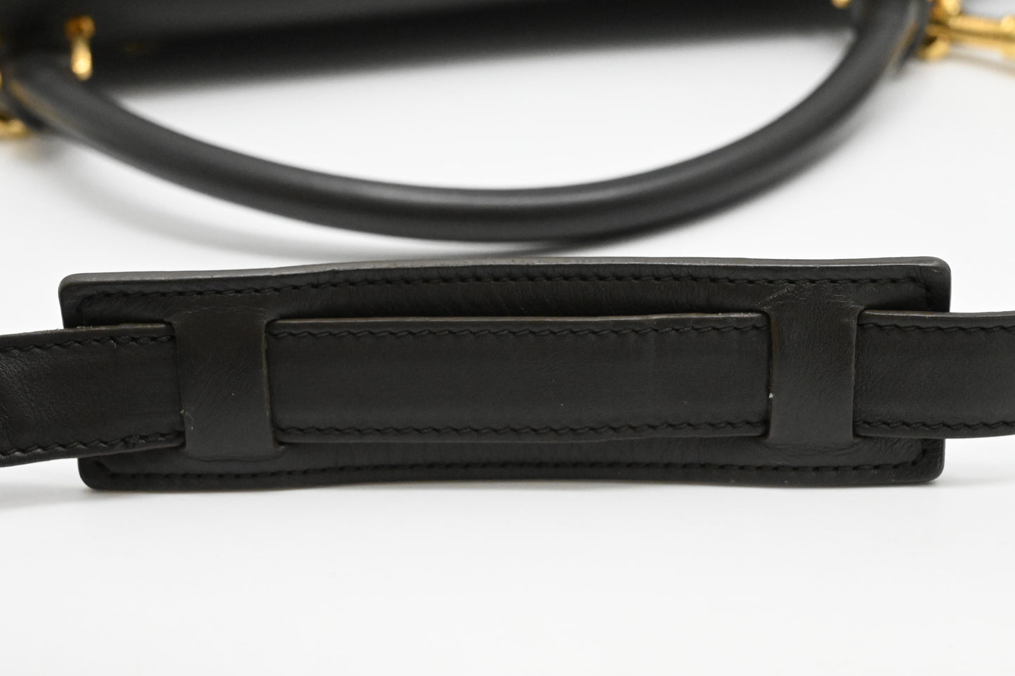 Celine Trapeze in Light Blue, Bordeaux, and Brown Leather