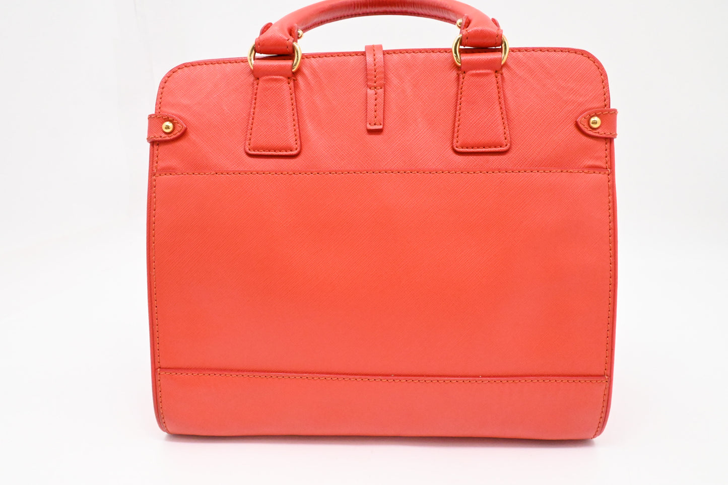 Ferragamo Handbag in Vermilion Red Leather