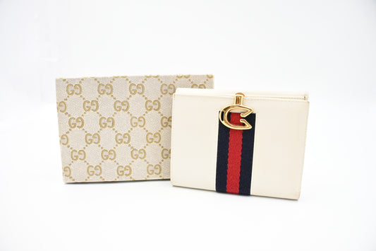 Gucci Wallet in White Leather