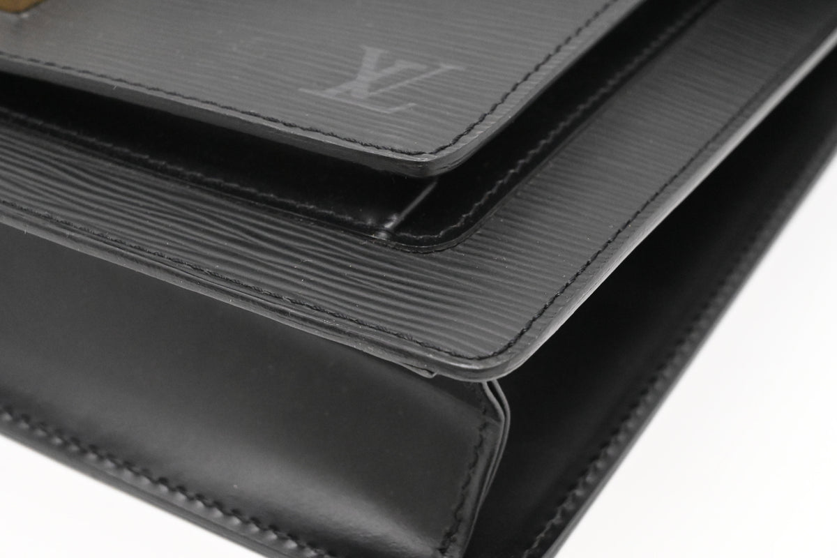 Louis Vuitton Monceau in Black Epi Leather