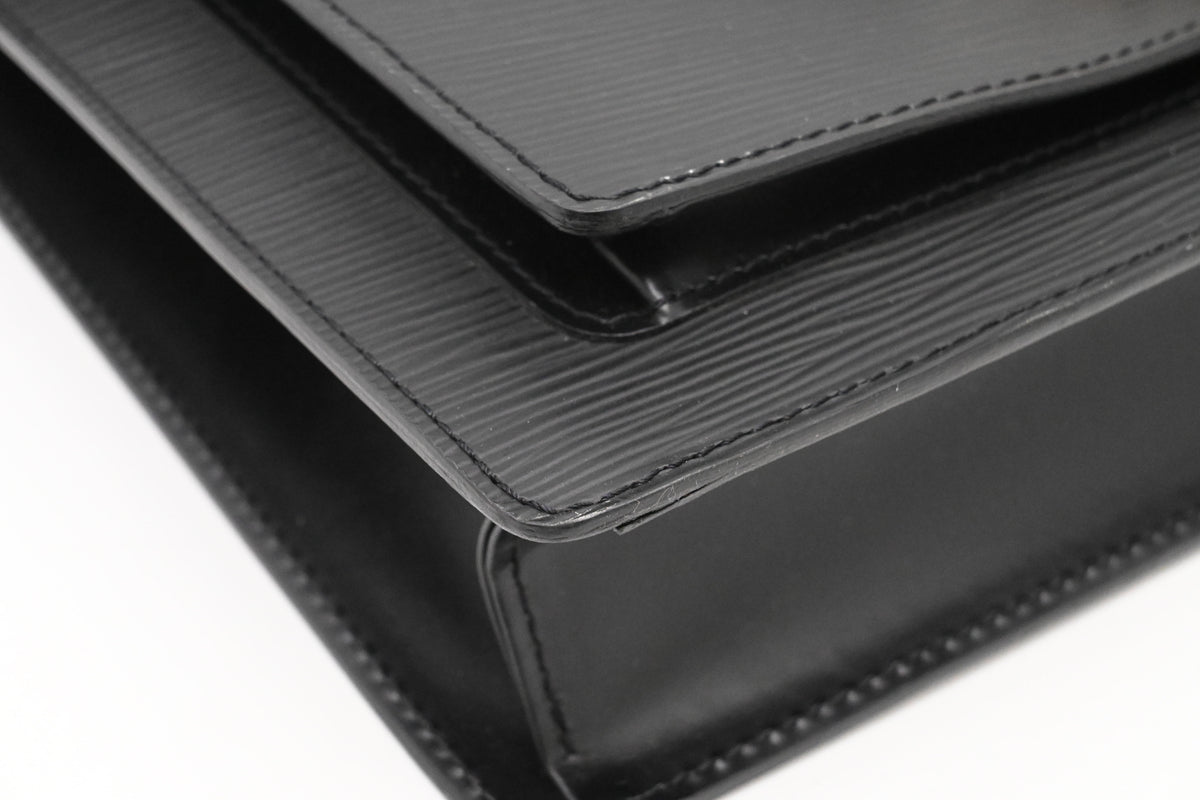 Louis Vuitton Monceau in Black Epi Leather