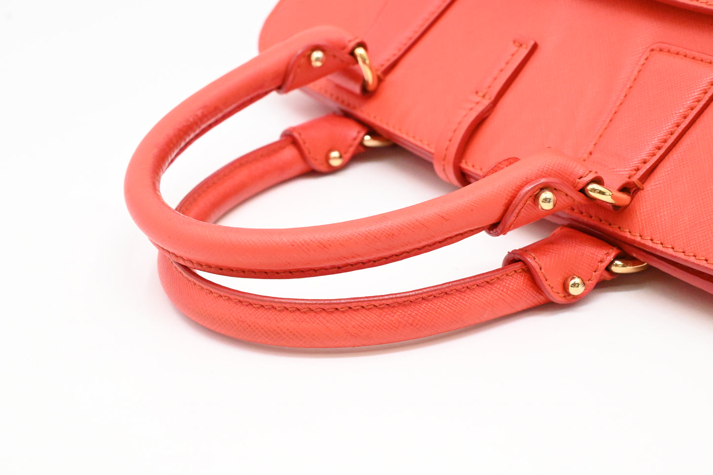 Ferragamo Handbag in Vermilion Red Leather