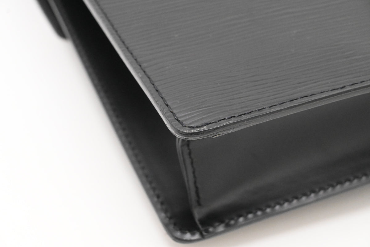 Louis Vuitton Monceau in Black Epi Leather