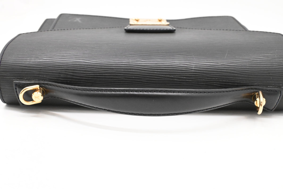 Louis Vuitton Monceau in Black Epi Leather