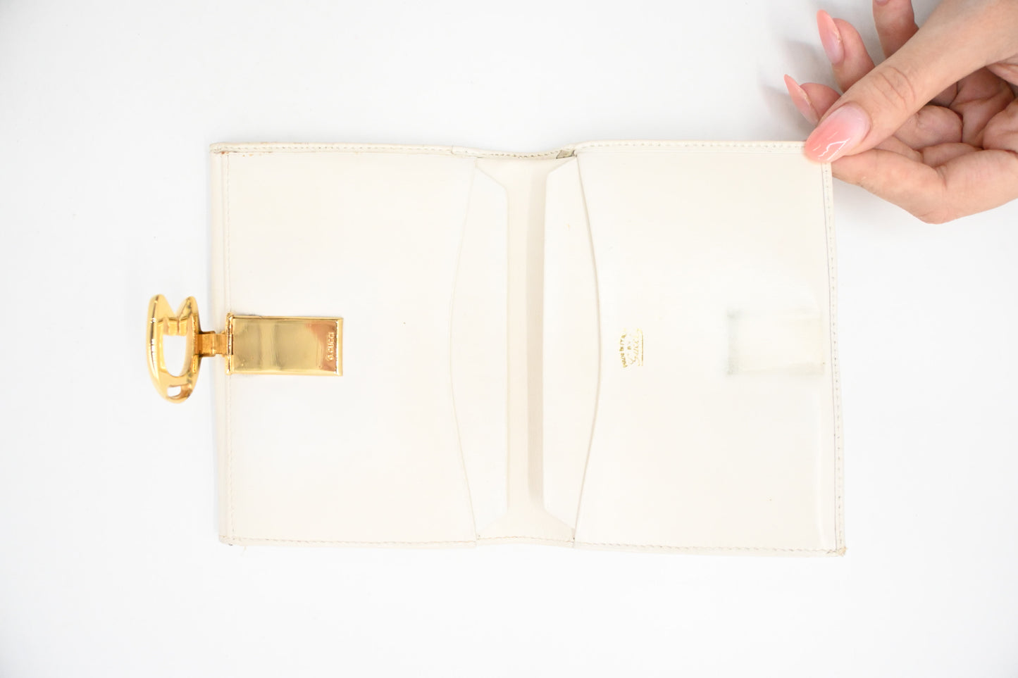 Gucci Wallet in White Leather