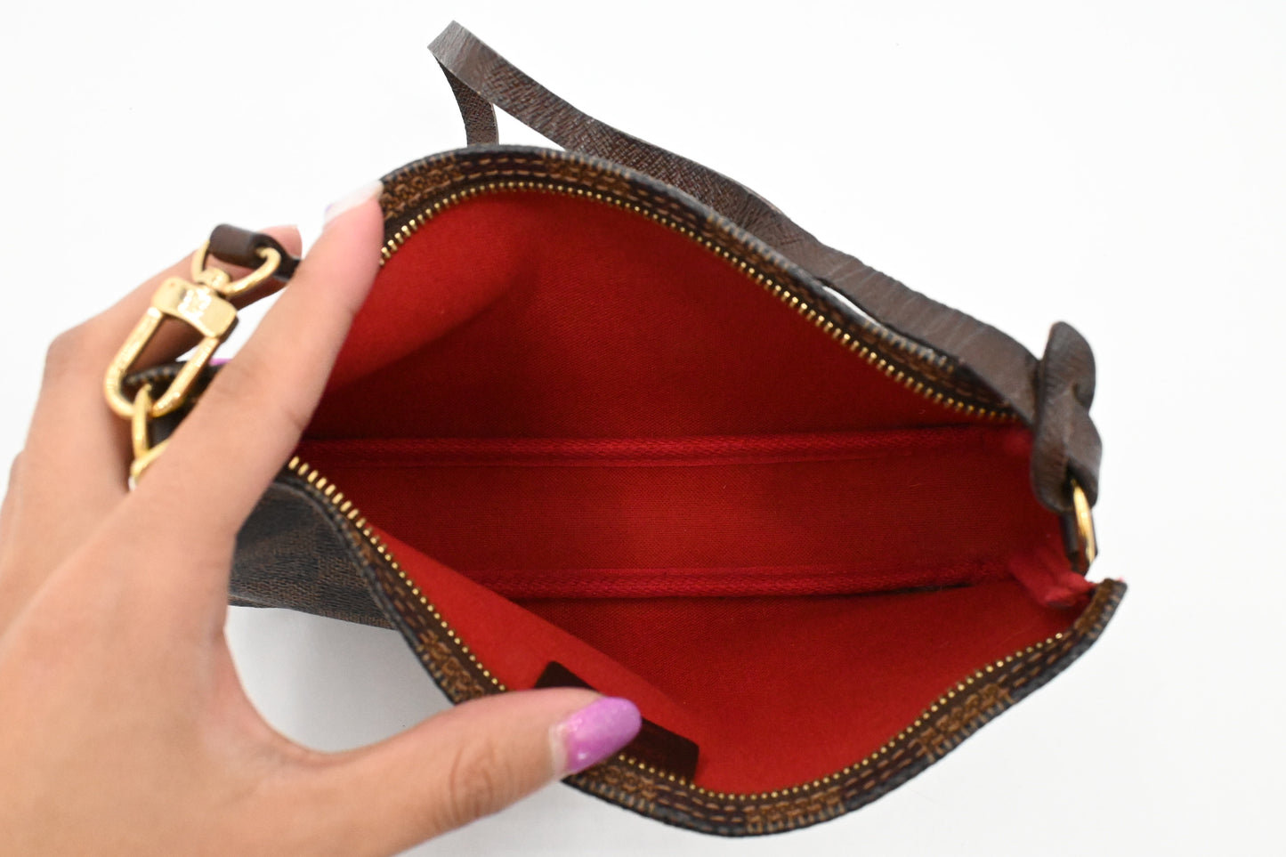 Louis Vuitton Navona Pochette Accessoires in Damier Ebene Canvas