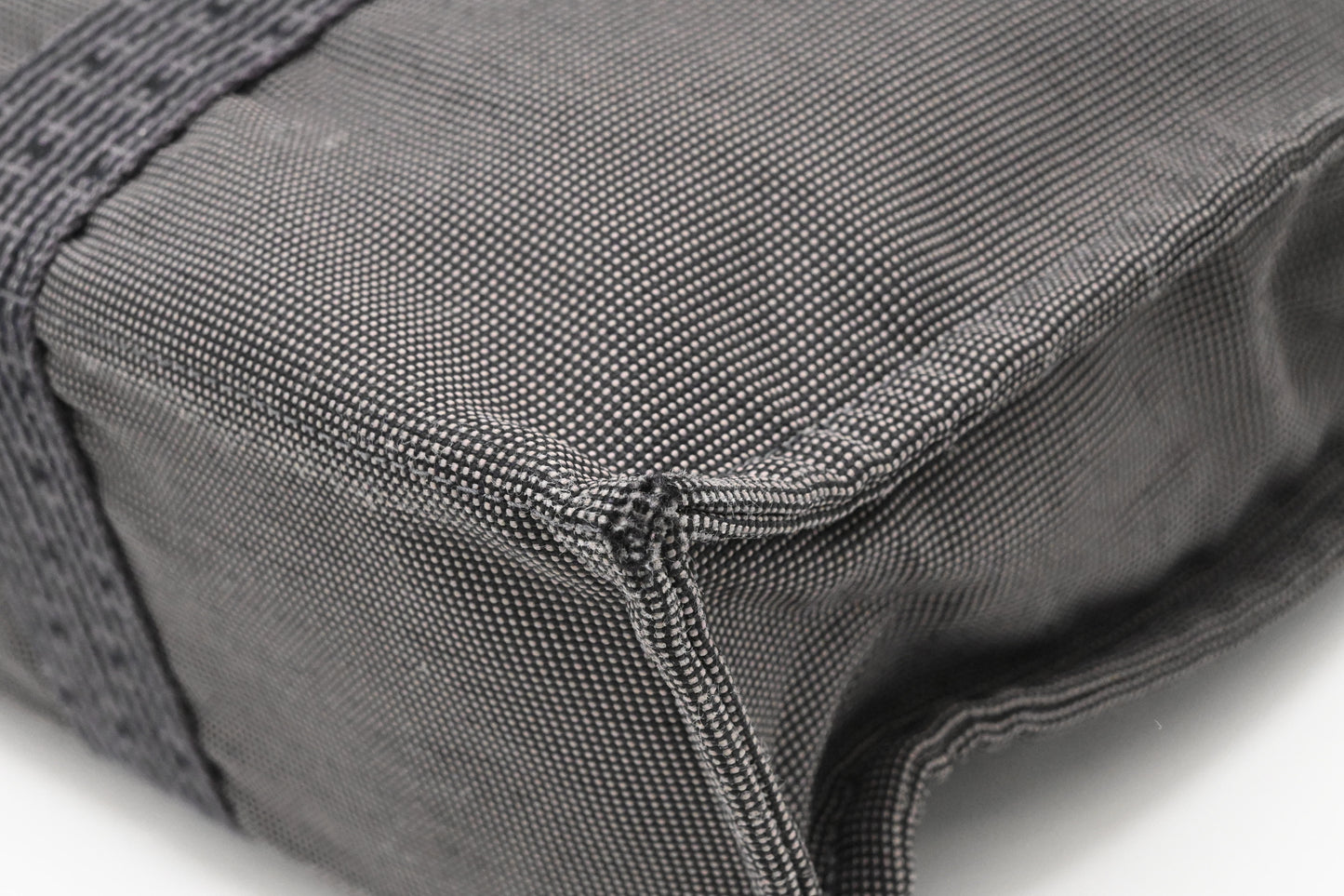 Hermes Herline Fourre-Tout MM in Grey Canvas