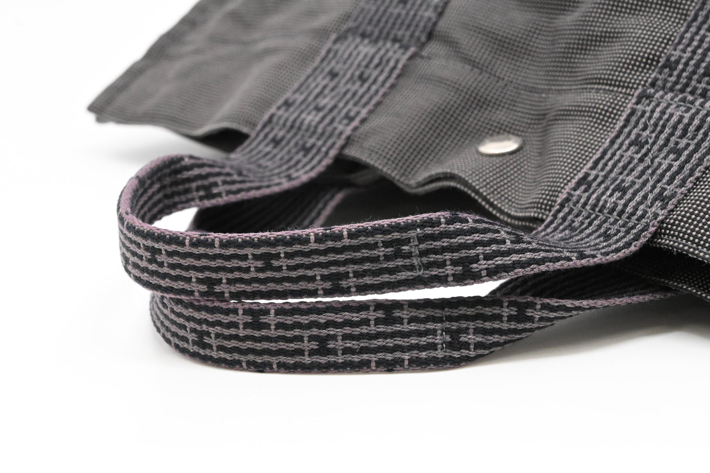 Hermes Herline Fourre-Tout MM in Grey Canvas