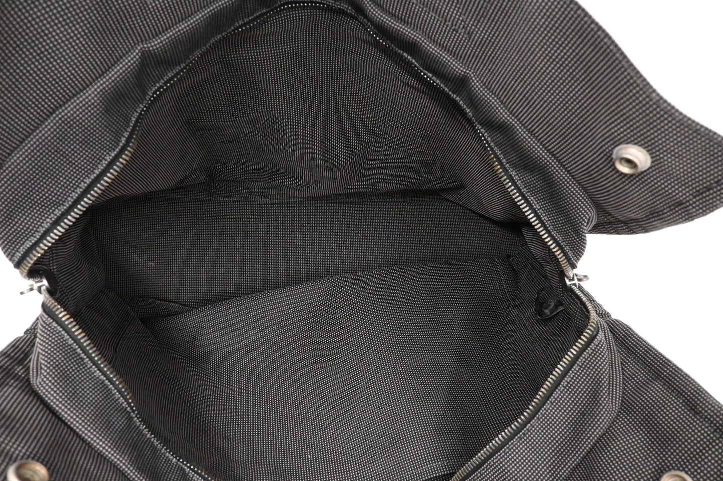 Hermes Herline Fourre-Tout MM in Grey Canvas