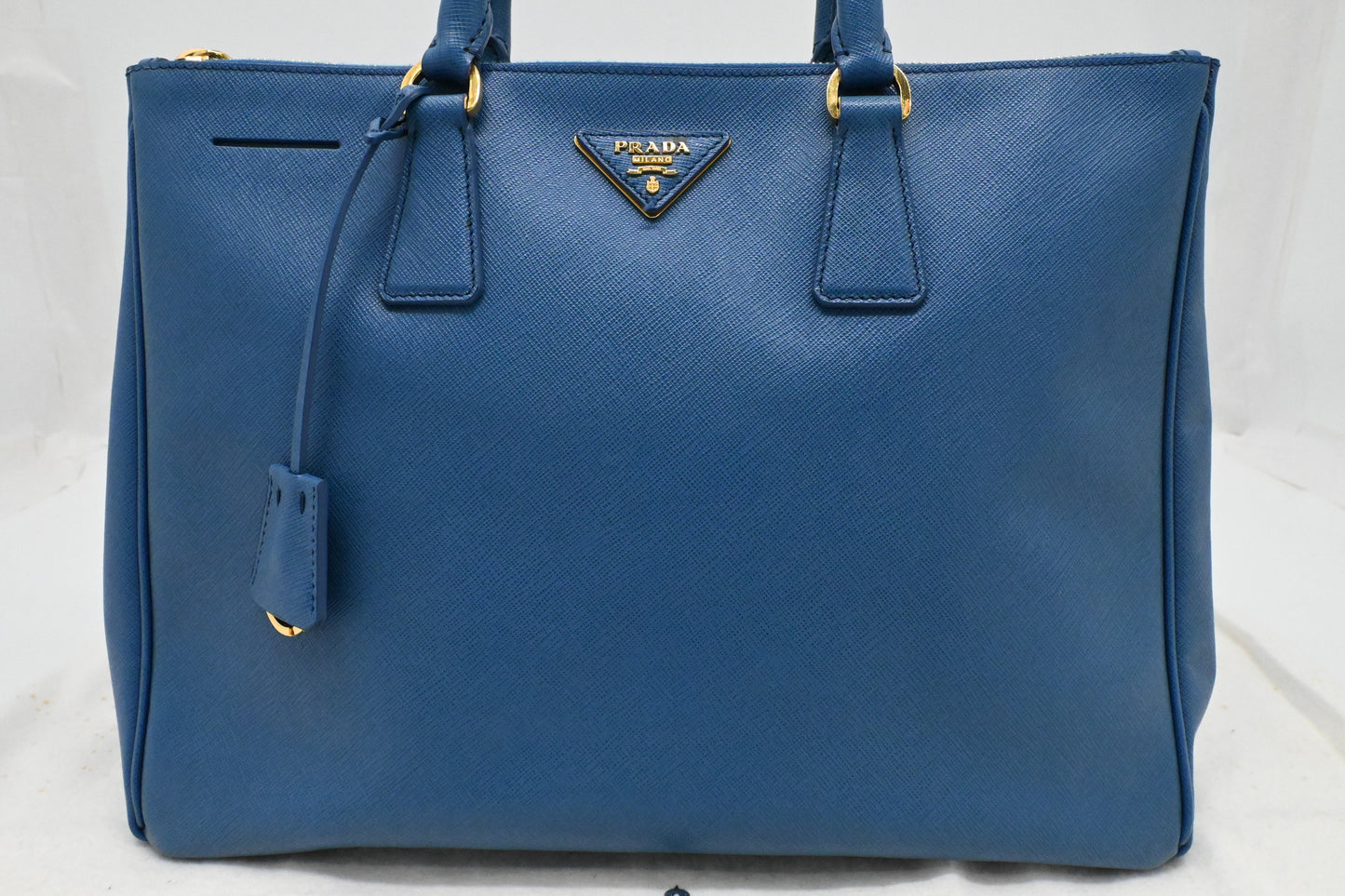 Prada Galleria Large in Blue Saffiano Leather