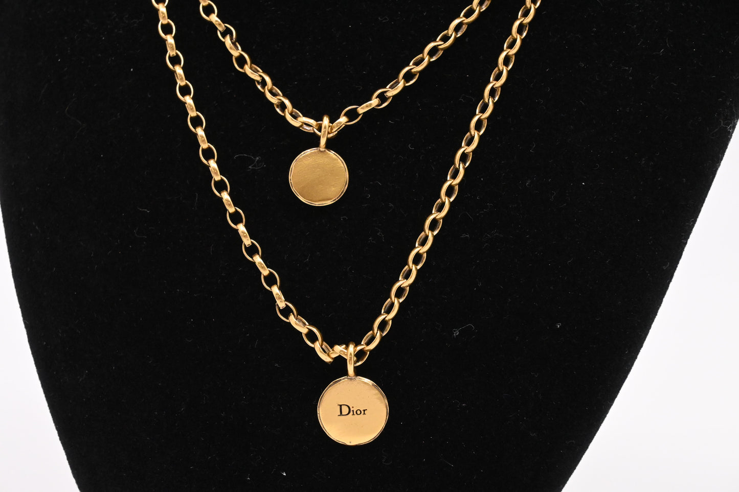 Dior "J'Adore 8" Bee Double Chain Necklace