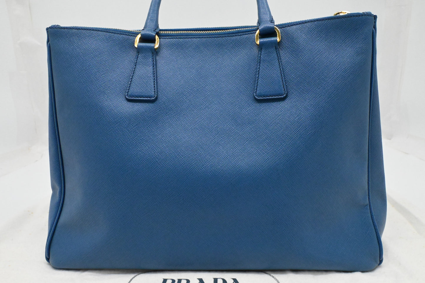 Prada Galleria Large in Blue Saffiano Leather